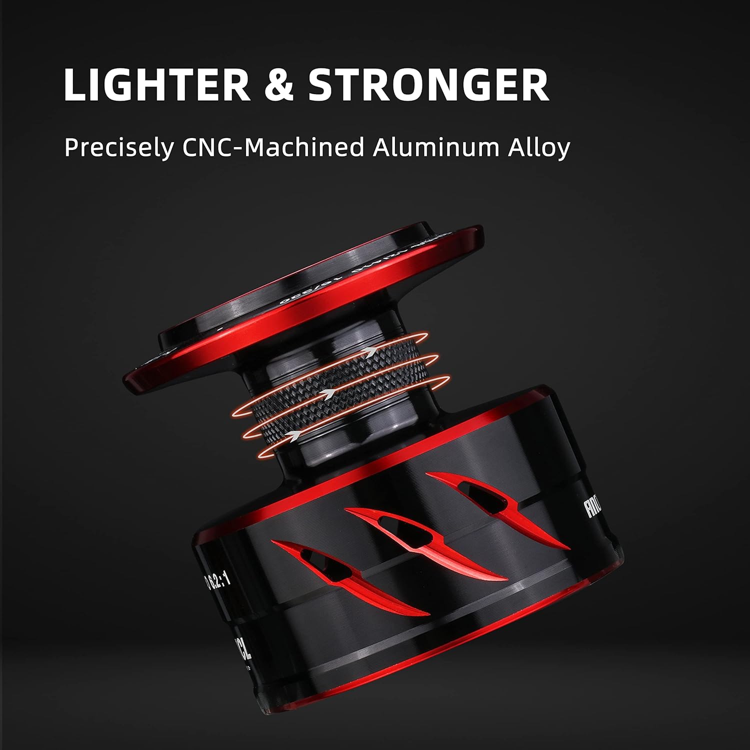 RUNCL Spinning Fishing Reel ANCOHUMA, Powerful 26 LB Max Drag, 7+1 Stainless BB, 6.2:1 CNC Aluminum Alloy Spool, Unique Smooth Colorful Ceramic Line Roller, D.S.S.R Double Shield for Freshwater - Image 3